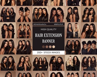 Fotos de stock de modelos de melanina en sitios web de extensiones de cabello, fotos de banners de sitios web de cabello, fotos de cabello con melanina, imágenes de stock de negocios de cabello, fotos MRR y PLR