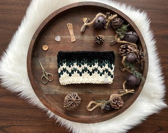 Aurora Glow Headband, Knit Headband, Women's, Teen, Headband, Ear Warmer, Merino Wool, Malabrigo, Rasta, Pearl Ten, Natural, Forest, Green