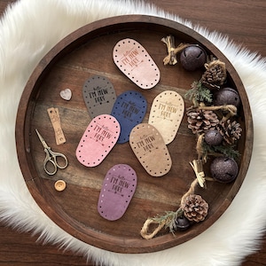 Baby Bootie Soles, Newborn, 0-3 months, Slippers, Soles, Classic Crocheted Booties, hello, I’m New Here