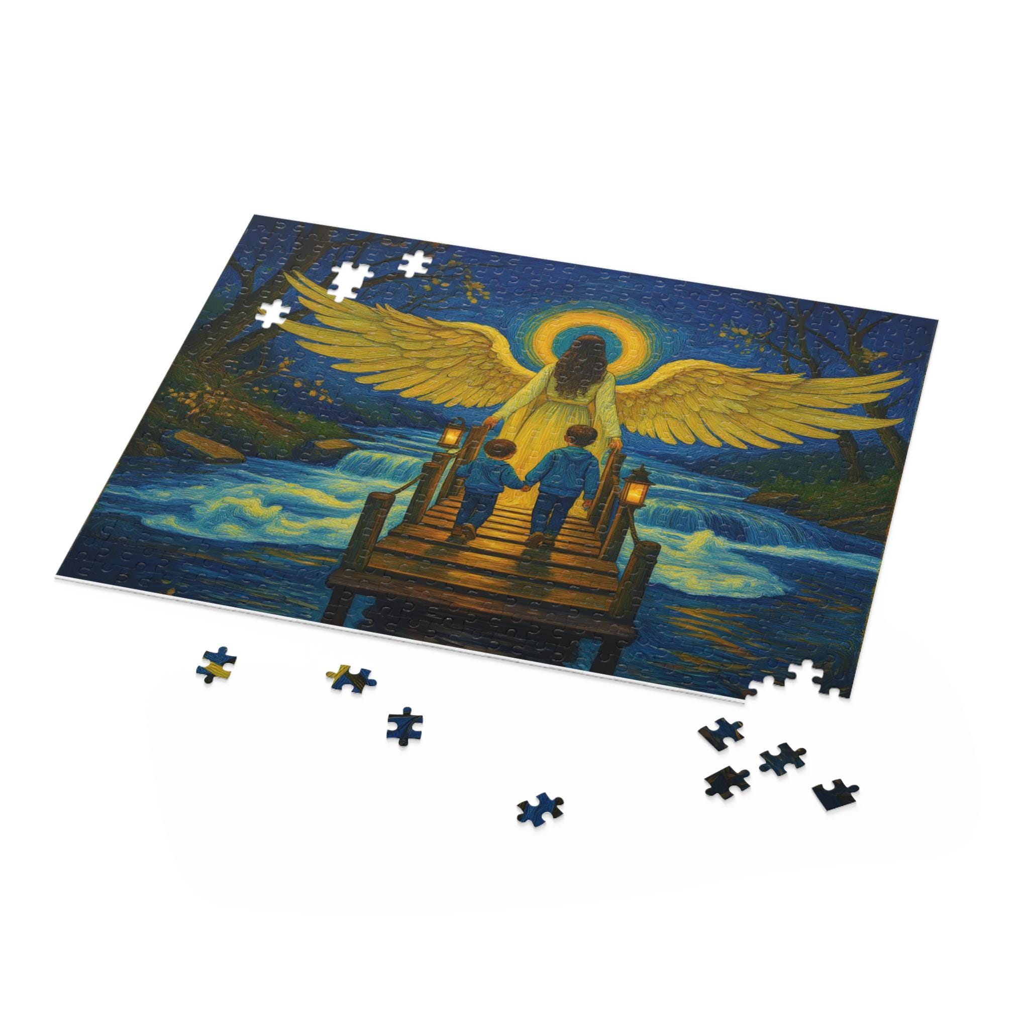 Guardian Angel Jigsaw Puzzle – Van Gogh Style Spiritual Gift - Etsy UK