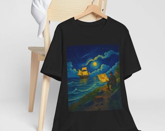 Van Gogh Pirate Map Apparel: Treasure Island Art Print T-Shirt Hoodie