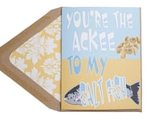 Valentine's Card - You're The Ackee To My Saltfish Caribbean, Anniversary Card, Love Card