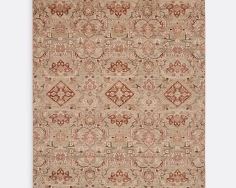 Socorro Hand Knotted Woolen Area Rug 3x5 4x6 5x8 6x9 8x10 9x12