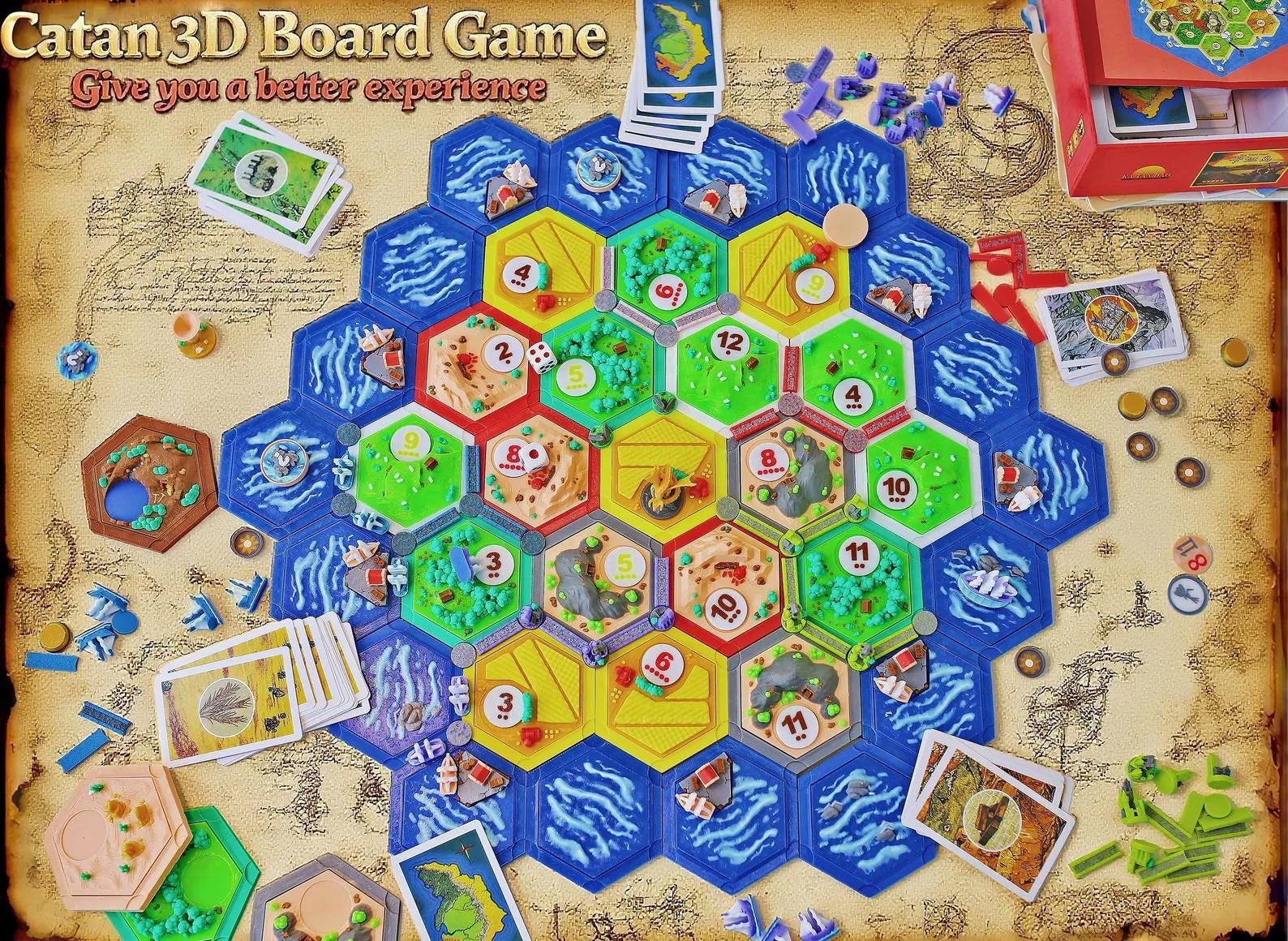 Catan 3D Collector's Edition 木製収納ケース付き Catan 3D Review