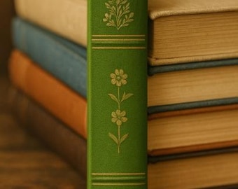 Vintage Book Spine Printable | Antique Library Wall Art | Old Book Decor Print