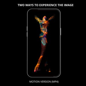 Animated Phone Wallpaper MP4, Artistic phone wallpaper, dark abstract photography, conceptual human figure, digital mobile download