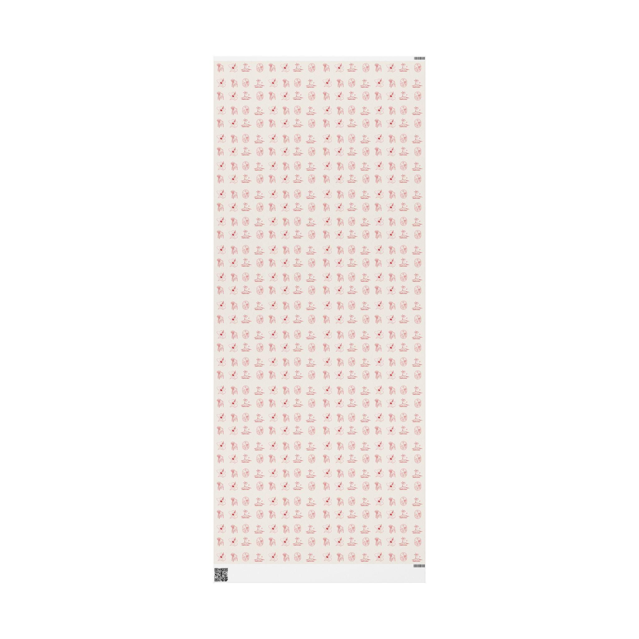 Puerto Rico Wrapping Paper: Aesthetic Puerto Rican Gift Wrap, Neutral ...