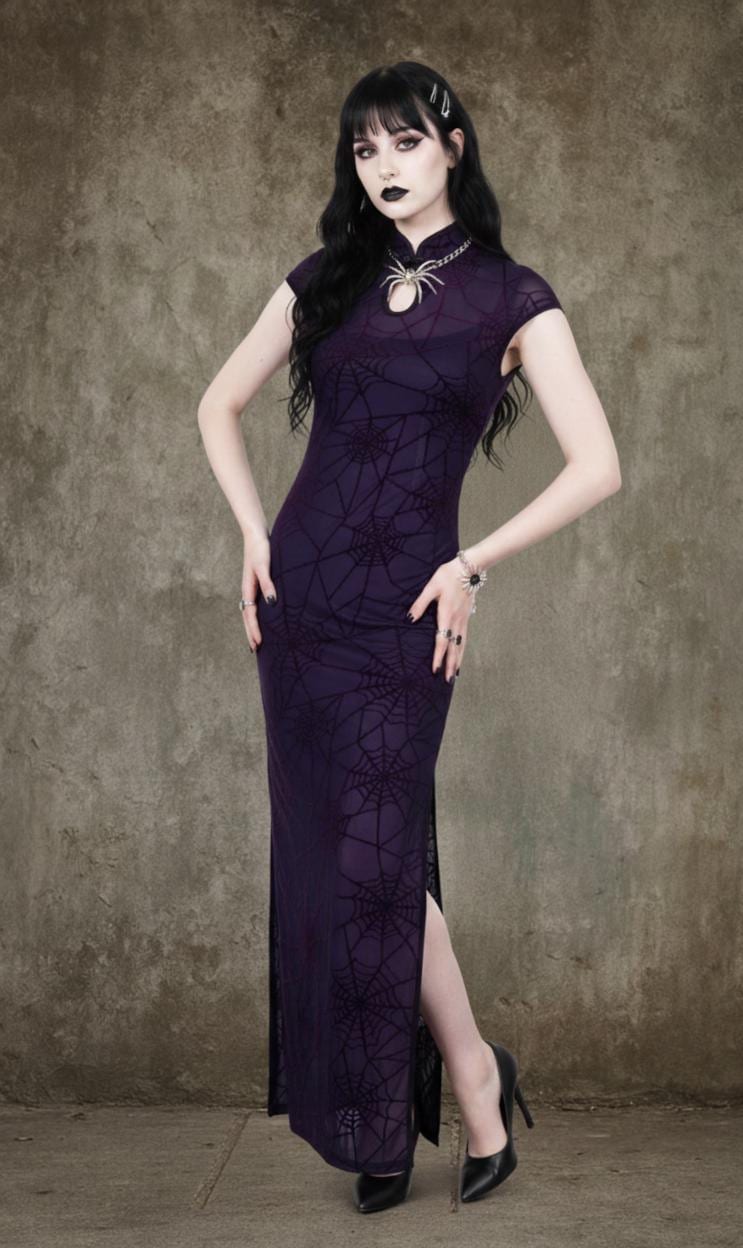 Purple Gothic Dress - Etsy
