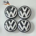 Volkswagen VW Wheel Center Caps 65mm Set of 4 – Black Silver Hub Caps 3B7601171 – Nabendeckel Felgendeckel product logo