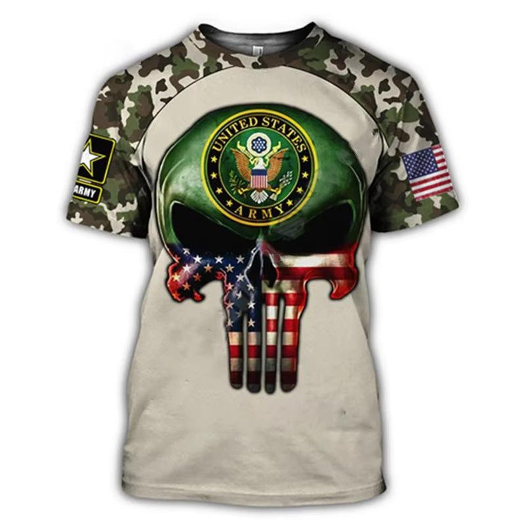 US Military Marine Army Suit Soldier Camo 3dprint Streetwear Summer ...