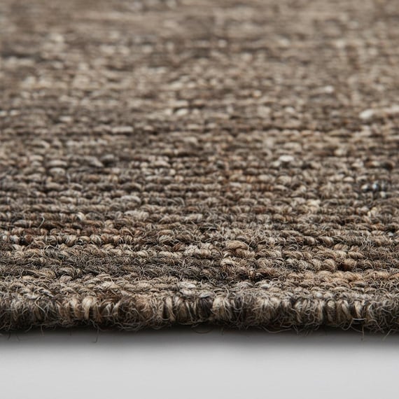 Chunk Wool Rug | Felt ball rug | Handwoven Natural Wool Area Rug,  Neutral Rug for Living Room, Modern Farmhouse Floor Decor, Boho Carpet