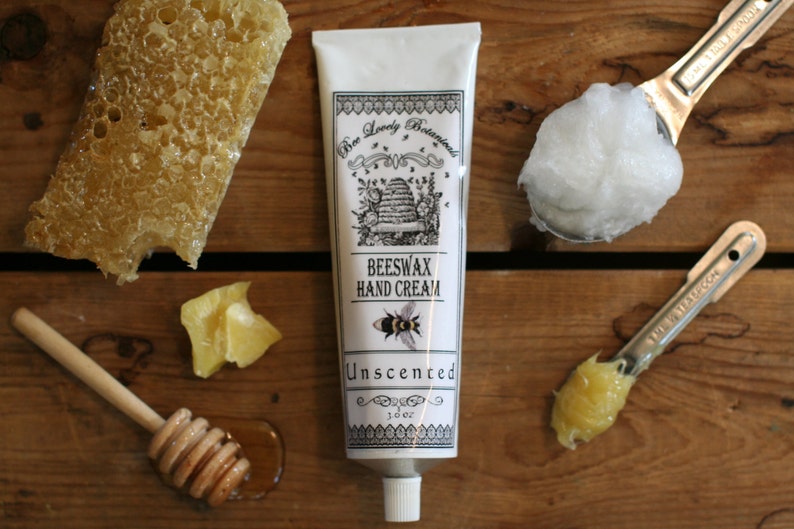 Unscented Beeswax Hand Cream Unscented Organic Hand Lotion Etsy