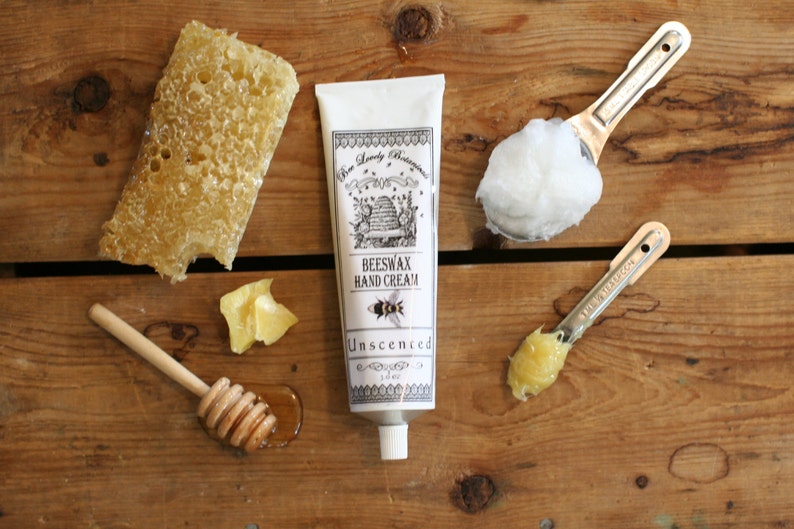Unscented Beeswax Hand Cream Unscented Organic Hand Lotion Etsy