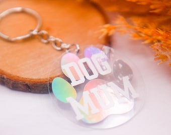 Dog Mum Keyring - Custom gift, dog mama gift, mom present