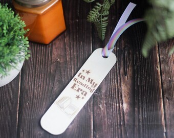 In my Reading Era Wooden Bookmark - funny bookmark, bookish gift, present for reader, library lover