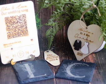 Personalised Anniversary Gift Set - custom married couple gift, celebration present, first year marriage
