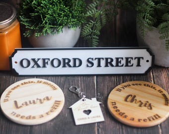 Personalised New Home Gift Set - Custom House warming gift, New flat present, House moving