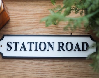 Personalised 3D Street Sign - sign for shed, home decor, room