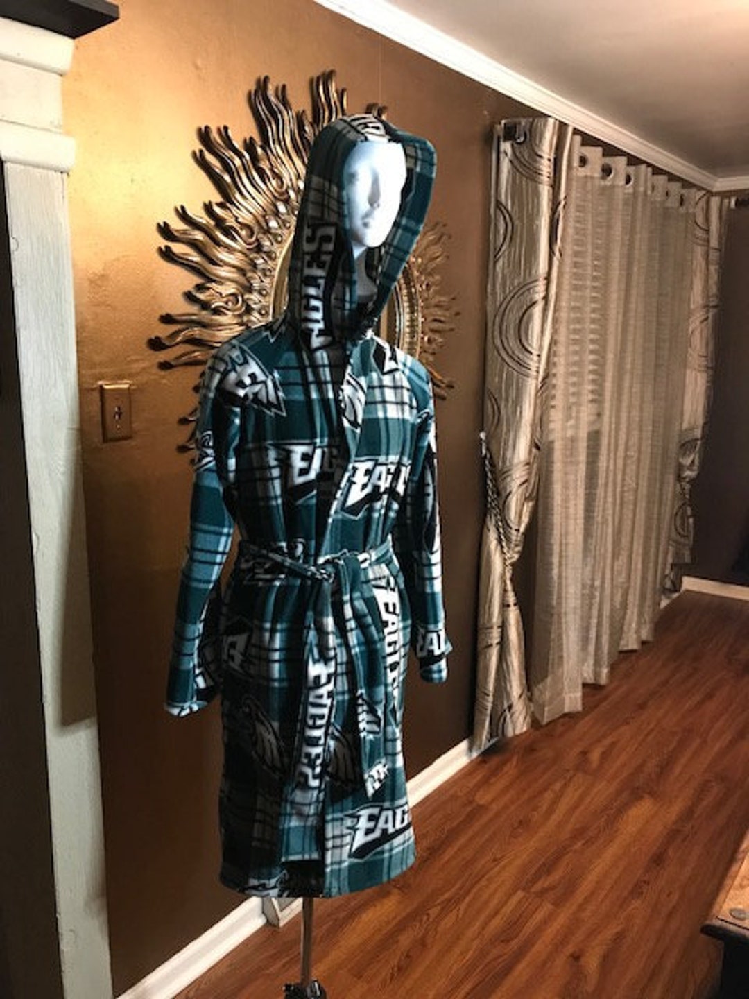 Philadelphia Eagles Fleece Robe Etsy