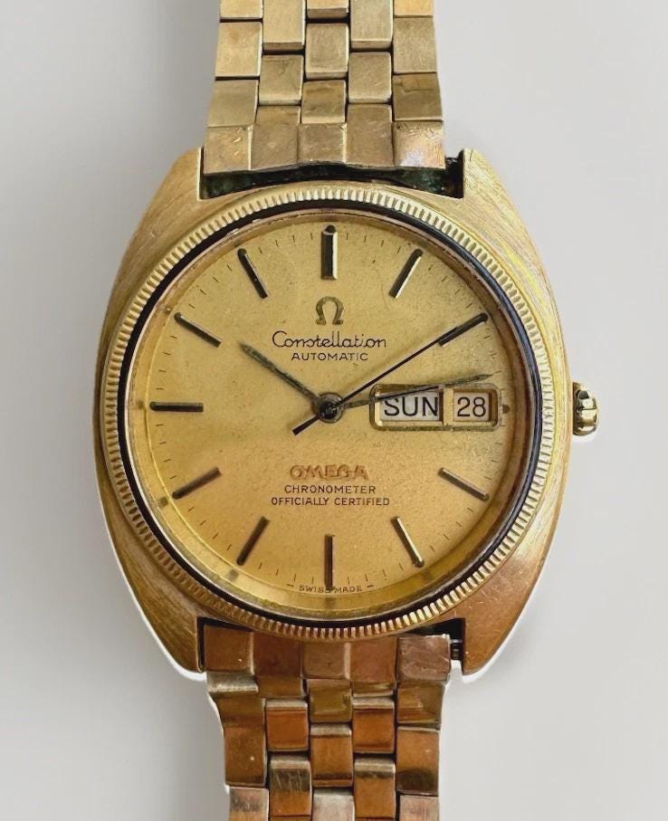 14k gold omega watch - Etsy 日本