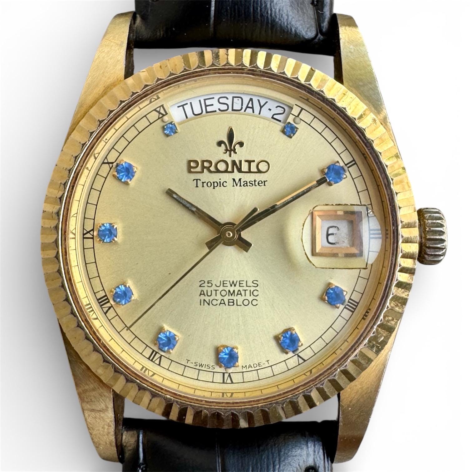 Vintage Pronto Tropic Master Presidential Automatic Gold Ref 2002 