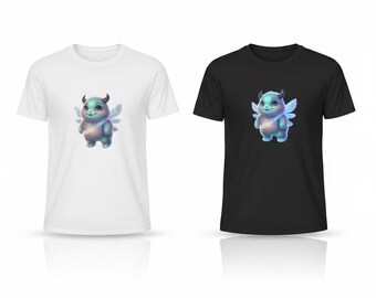 Lumi das Pastellfee Monster T-Shirt | Niedliches Chibi geflügeltes Wesen-T-Shirt