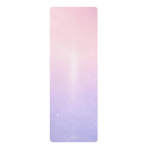 Pastel Pink & Lavender Yoga Mat, Gradient Pilates Design image 3