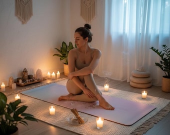 Personalisierte Yogamatte mit Namen, Yogamatte personalisiert, Minimalistische Yogamatte, Yoga Geschenk für Sie, Workout Matte, ästhetische Pilates Matte