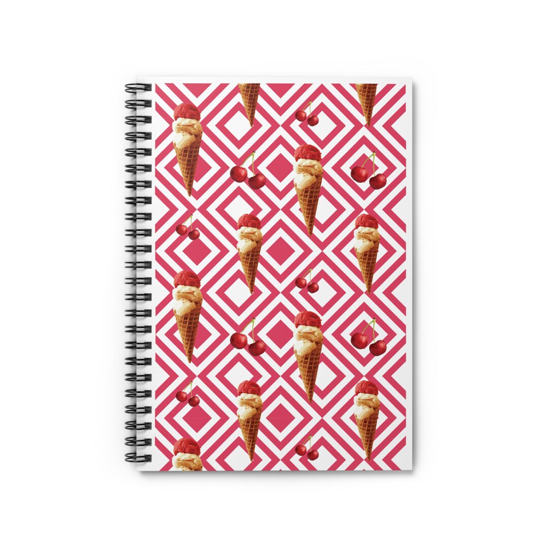 Ice Cream Spiral Notebook - Etsy