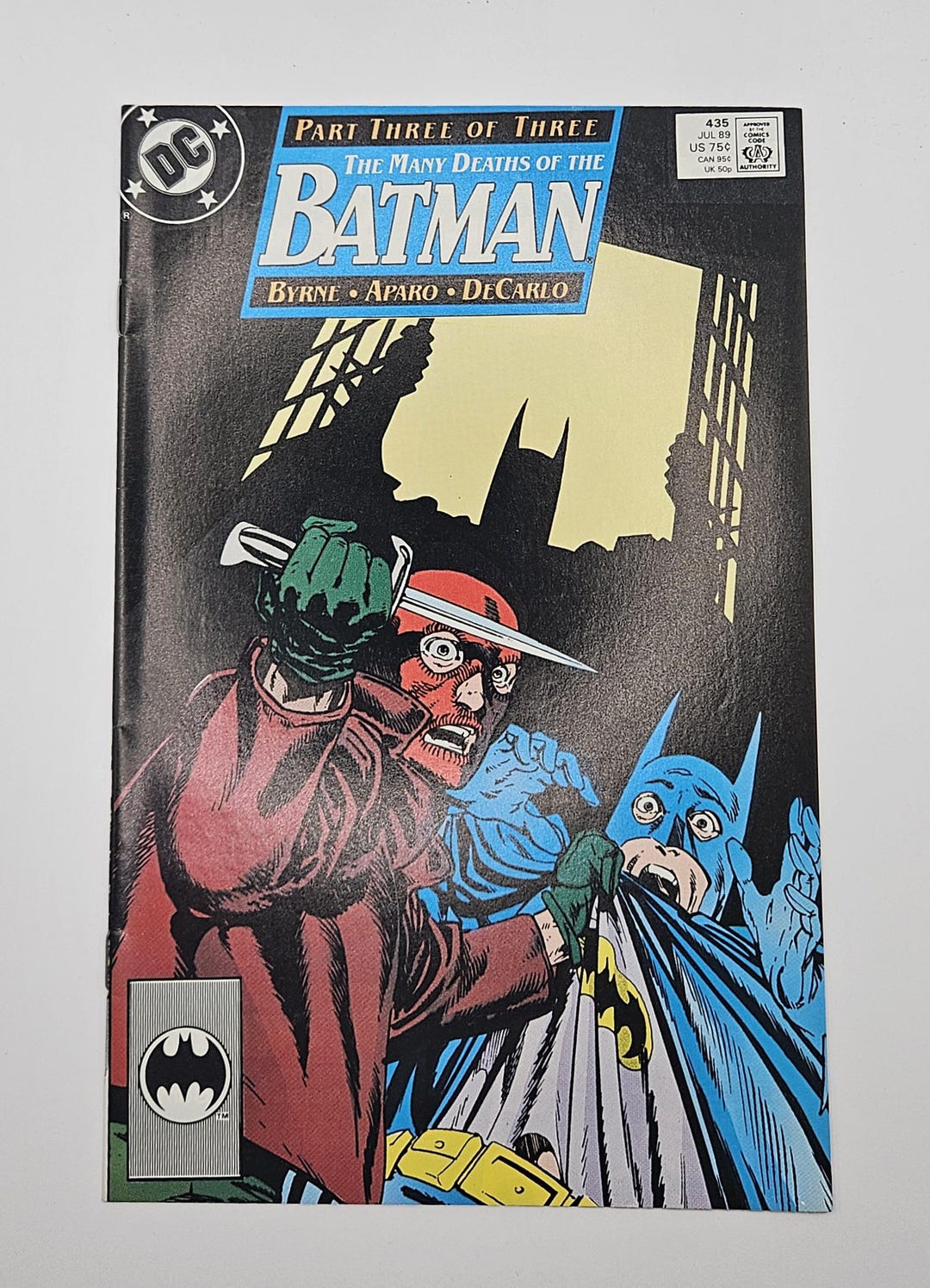 The Many Deaths of Batman 435 Part 3 of 3 Jul 1989 - Etsy