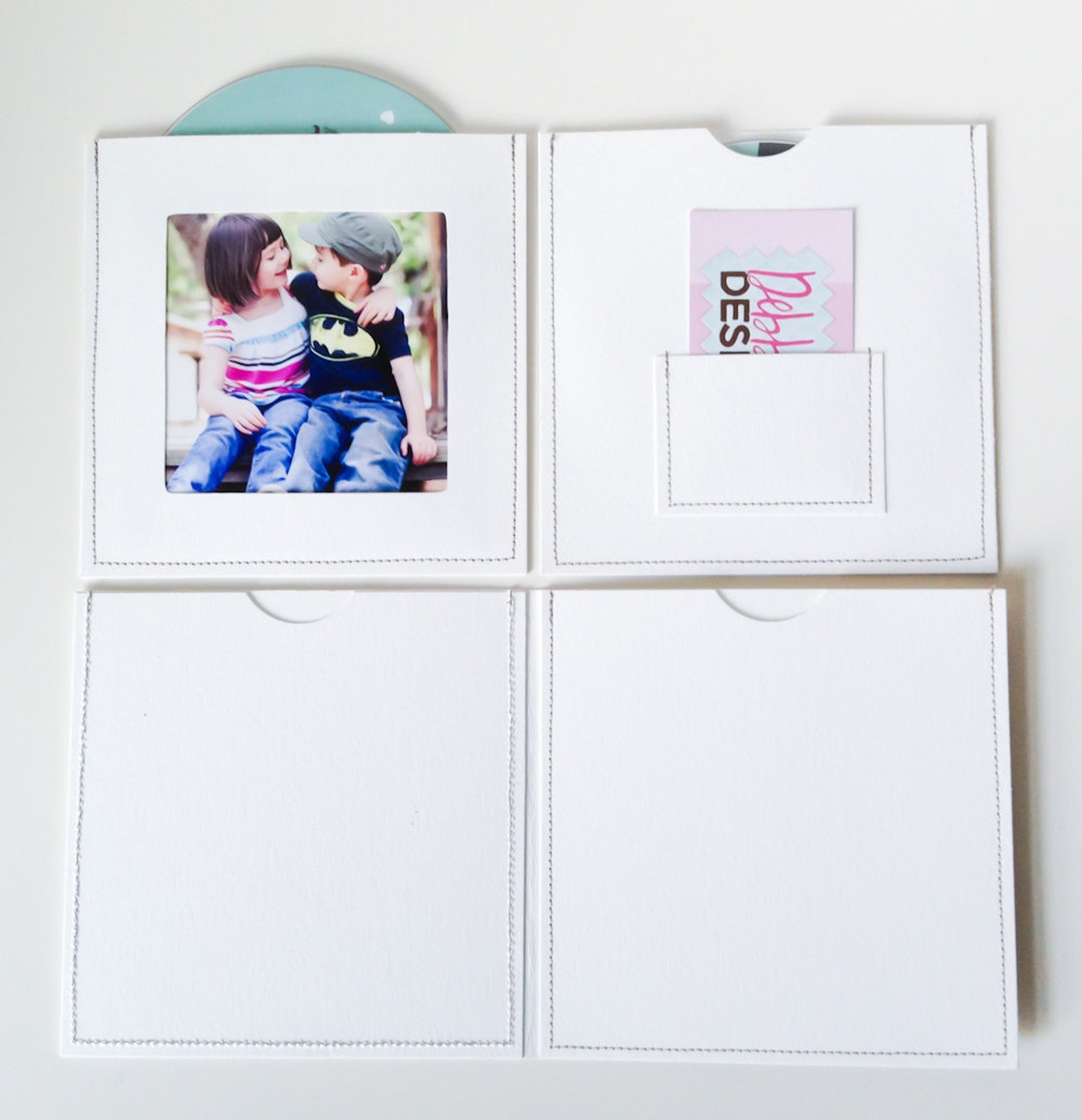 DVD Cases / Sleeves Set of 3 white DVD sleeves Each sleeve Etsy