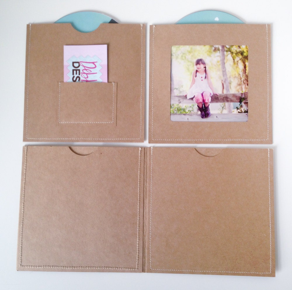 DVD Cases / Sleeves Set of 3 brown DVD sleeves Each sleeve Etsy