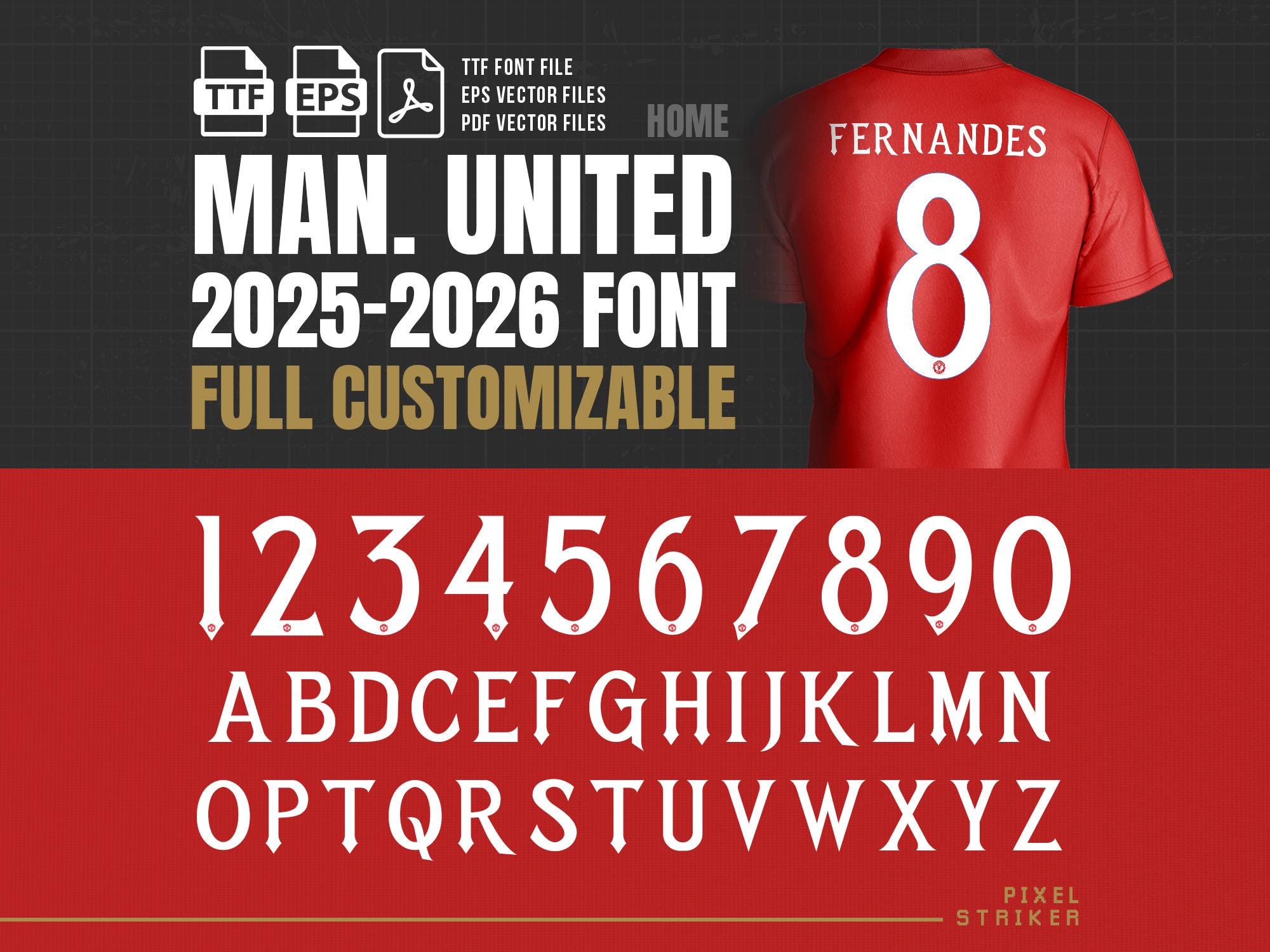 Manchester united fonts - Etsy 日本