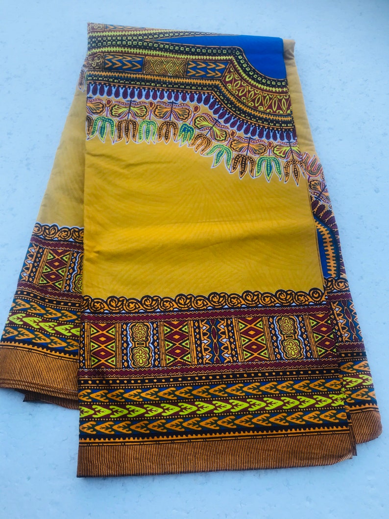 African Fabric/Dashiki Print/Cotton Fabric/Breathable/Masks/ African Clothing/ Dashiki Print Sold by Half a , Big Panel image 8