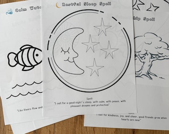 Mindful Magic Ausmalbilder für Kinder, Ruhe & Mut Zauber (PDF)