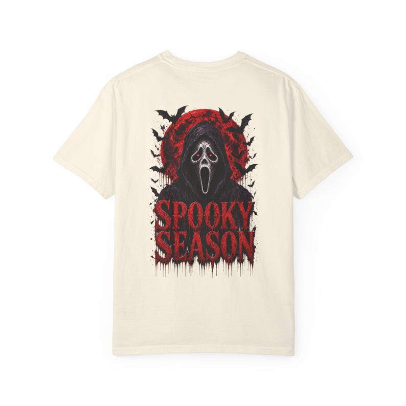 スプーキーシーズン ハロウィンシャツ、怖い幽霊グラフィックTシャツ、ホラーハロウィンギフト 画像 2