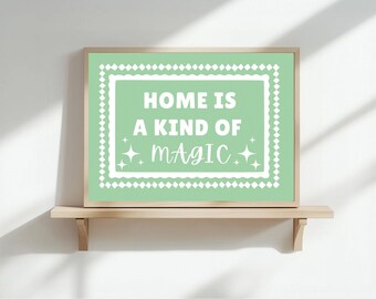 Home Magic Pastel Colour Art Print |A3/ A4/A5/A6 | OTHER COLOURS AVAILABLE
