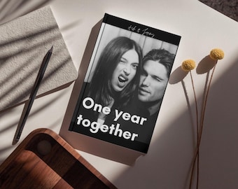 Couple Photo Book Canva Template | Couple Magazine | 1 Year Anniversary Gift For Boyfriend | Custom Couple Photo Albums |