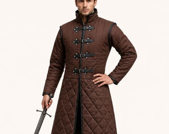 Ren-faire-Kostüm, mittelalterlicher Gambeson,