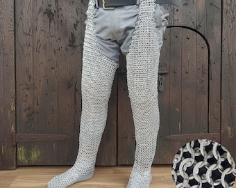 Ringbrynje-chassier: 9 mm nitade leggings för evenemang