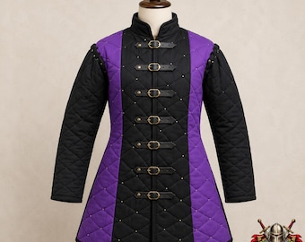 Dragon heart Lady Aketon Gambeson , Purple and black