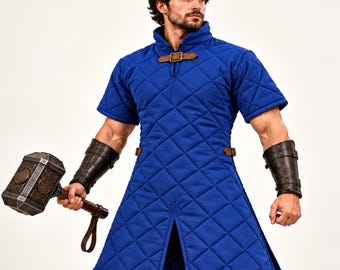 Golden Vanguard Gambeson , Warrior Tunic Costume