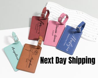 Monogrammed leather Luggage tags, Vegan Leather luggage tags, luggage tag favor, luggage tags, wedding favors, Travel Gift For Him,Best gift