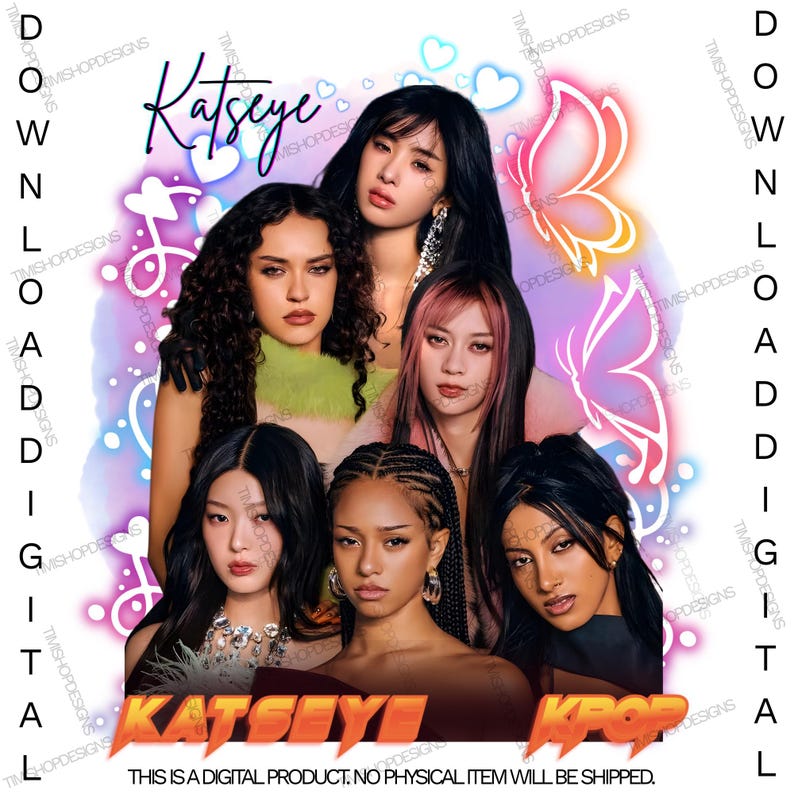Katseye PNG | Kpop Katseye Png | Beautiful Chaos Tour Png | High