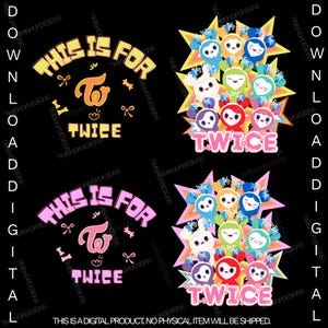 TWICE "Detta är för oss" K-pop-tryck | Högupplöst PNG (digital nedladdning)