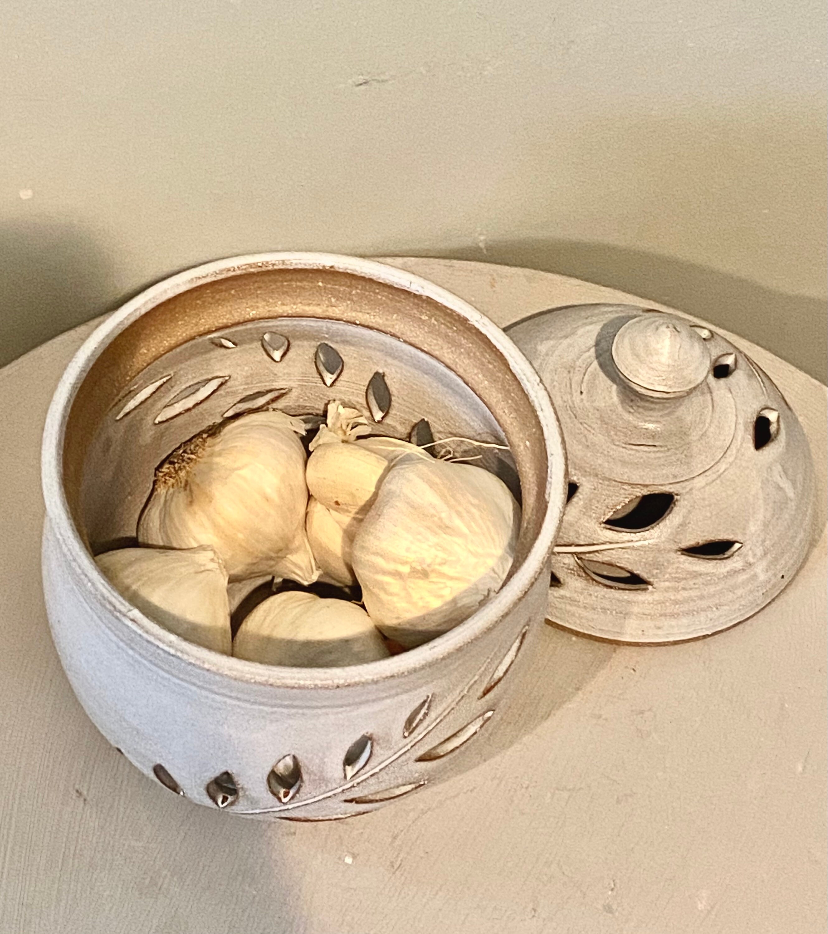 Garlic jar large / Free shipping / garlic keeper/ garlic Etsy