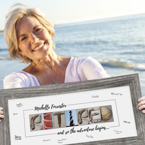BEACH THEMED RETIREMENT Alternative Guest Book for Coworker Retiree