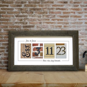 LGBTQ Wedding or Anniversary Gift, Personalized Gay Couple Gift, Mr & Mr Gift, Same Sex Wedding Gift, Mrs and Mrs Gift, Lesbian Couple Gift