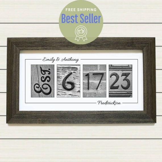 WEDDING DATE GIFT - Wedding Gift Idea, Gift for the Couple, Wedding Gift Sign, Anniversary Gift, Personalized Gift idea, Gift for Wife
