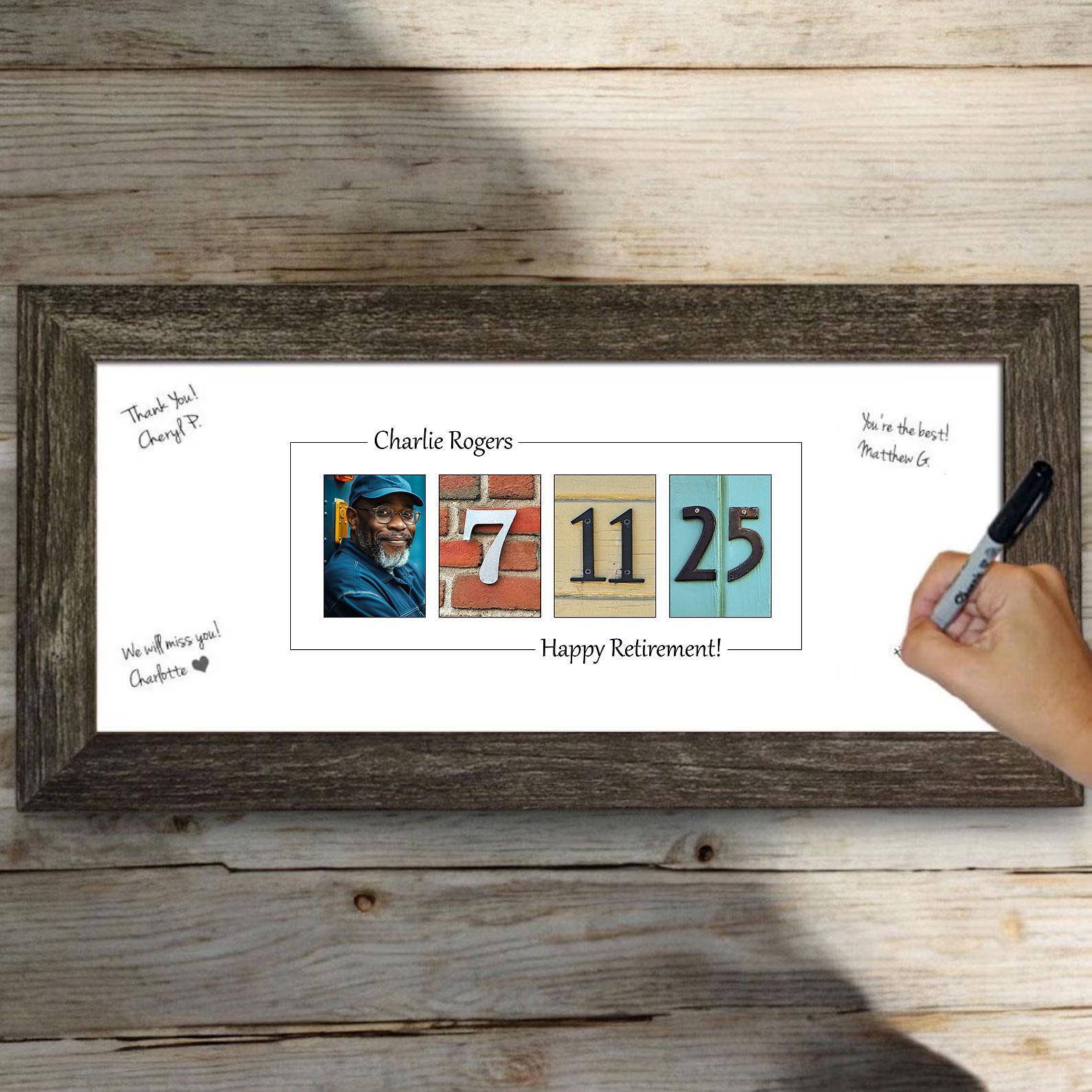 Signable Framed Retirement Print